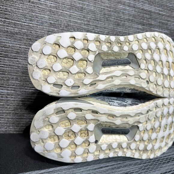 Adidas Ultra Boost Shoes Uncaged Oreo Non Dyed White Blue BA9616 - Men's Size 10 - Picture 16 of 16